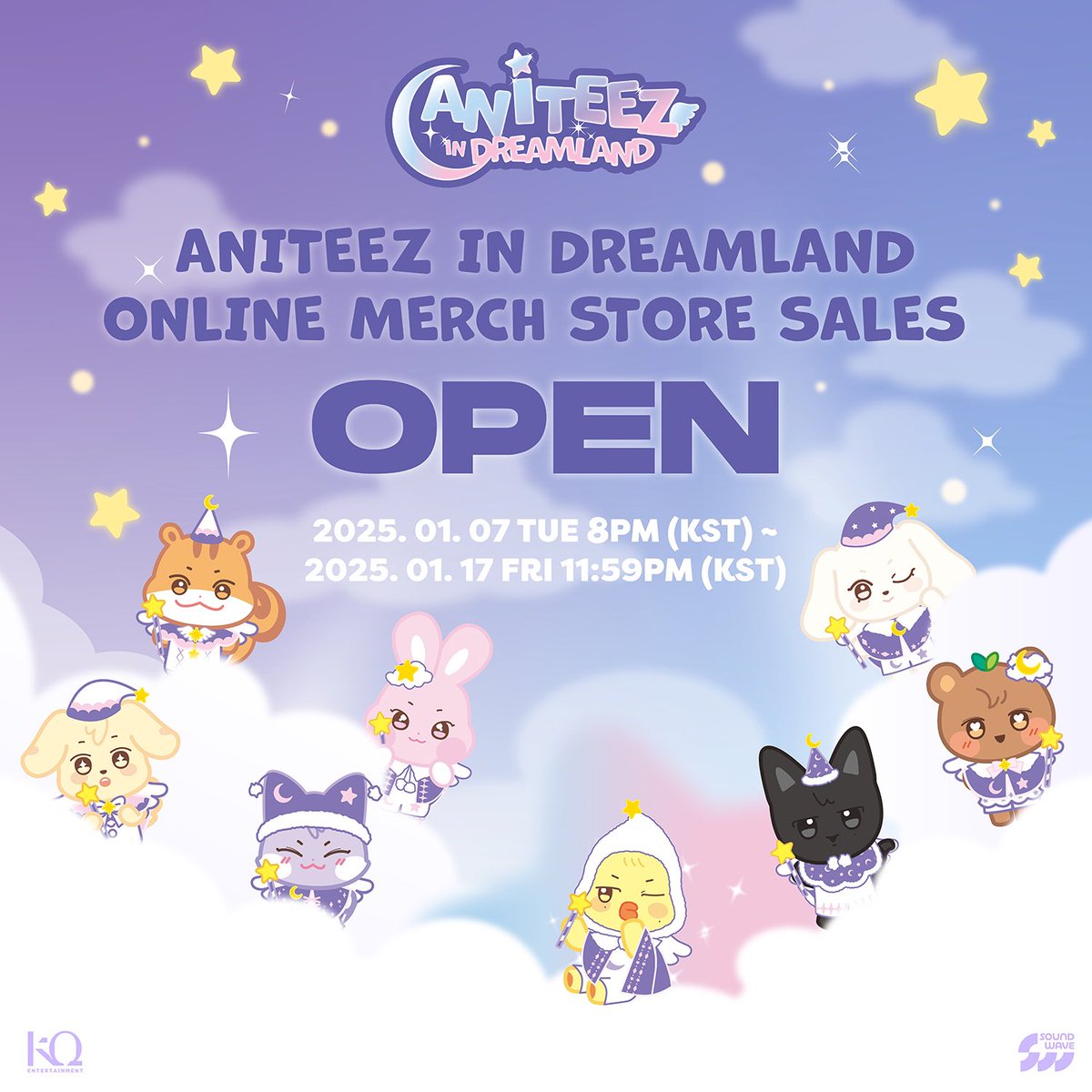 ATEEZ X ANITEEZ🪽 'ANITEEZ IN DREAMLAND'🌙 エニティズのグッズ 予約