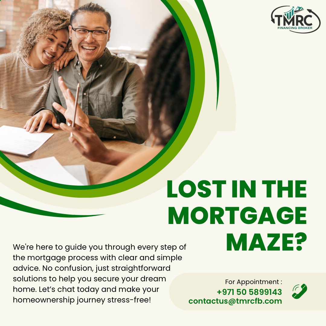 tmrc_fb_dxb's tweet photo. Let us guide you step-by-step toward your dream home without the stress. 🌟

📞 Call: +971 50 589 9143
📧 Email: contactus@tmrcfb.com

#MortgageSolutions #DreamHomeJourney #TMRCFB #HomeBuyingMadeEasy #mortgage #dubai #dubairealestate https://t.co/Cf5hpmhfte