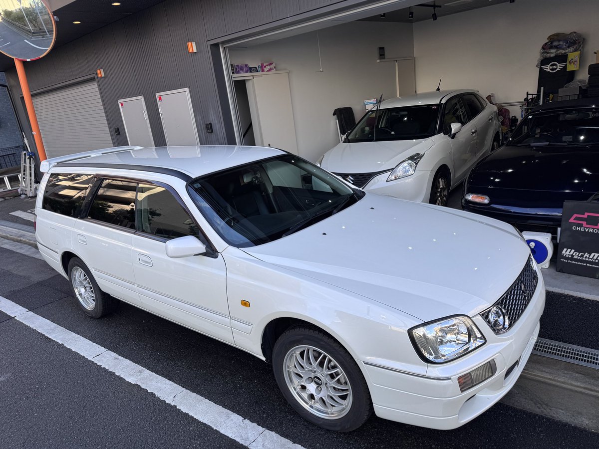 FPtrustMori's tweet image. この子も売るかな？

平成12年式

日産ステージアRS-FOUR
ナビエディション

68,000km
#売ります
#ステージア
#WGNC34