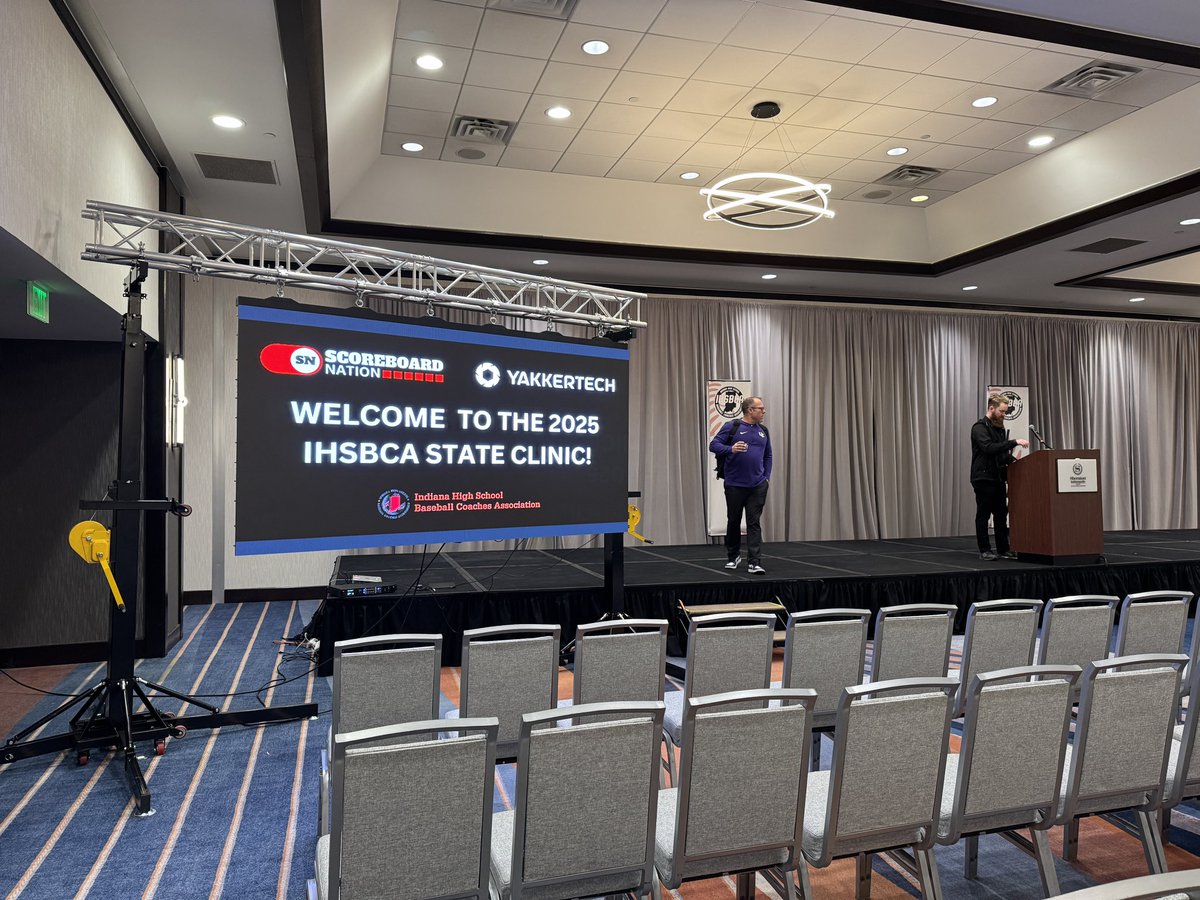 Scoreboard Nation (@ledvideoboard1) on Twitter photo We are proud to partner with <a href="/IHSBCA/">IN Baseball Coaches</a>. Please enjoy the use of the LED video board for the remainder of your meetings! <a href="/Yakkertech/">Yakkertech</a> We are proud to partner with <a href="/IHSBCA/">IN Baseball Coaches</a>. Please enjoy the use of the LED video board for the remainder of your meetings! <a href="/Yakkertech/">Yakkertech</a>