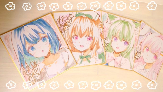 こみトレの色紙描けました〜!😭🙌 