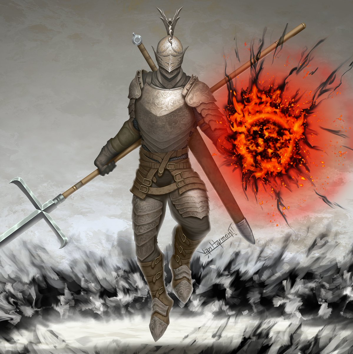 JBVanharmontt's tweet photo. A commissioned piece I made for an Elden Ring player. Commissions OPEN! dm me or send me an email to vanharmontt@gmail.com with any questions. Find prices and stuff here: https://t.co/4vlmrPGbMl… #ELDENRING #EldenRingFanart  #commissions #commissionopen https://t.co/Jz0wkxfrsL