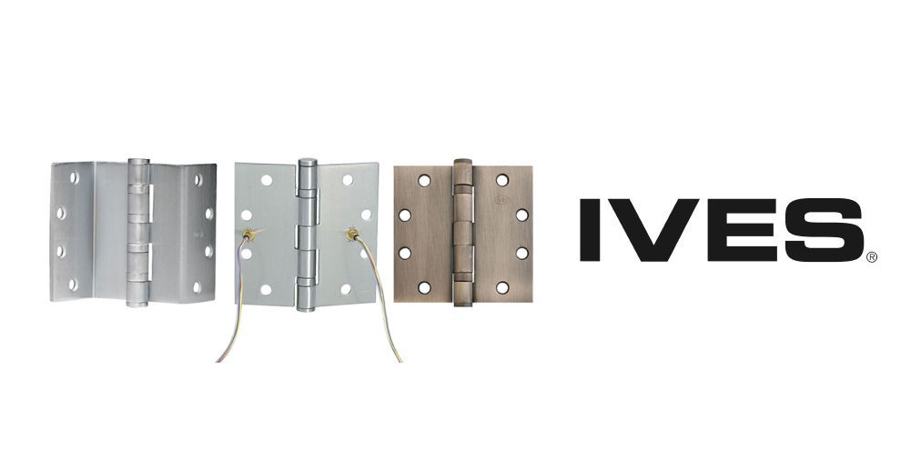 seclock's tweet photo. IVES’ collection of high-quality architectural hinges is designed to cover any need in residential and commercial applications. Find every substrate, knuckle, bearing, and style option available on https://t.co/8gygN5a5db. https://t.co/cmGM9O6XbV