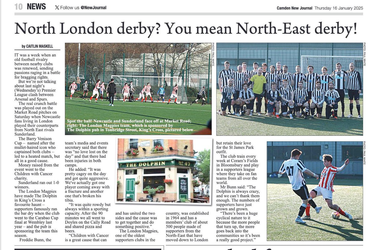 Newcastle United Supp. Club London (@thelondonmags) on Twitter photo Hard one for <a href="/TheLondonMags/">Newcastle United Supp. Club London</a> to take as we lost the inaugural Barry Venison cup 1-0 to <a href="/SAFCSALondon/">SAFCSA London Branch</a>.
A massive thankyou to both sets of supporters who have helped us raise over £1500 for children with cancer. This is an unreal effort
We’ll be back stronger next January.
#nufc Hard one for <a href="/TheLondonMags/">Newcastle United Supp. Club London</a> to take as we lost the inaugural Barry Venison cup 1-0 to <a href="/SAFCSALondon/">SAFCSA London Branch</a>.
A massive thankyou to both sets of supporters who have helped us raise over £1500 for children with cancer. This is an unreal effort
We’ll be back stronger next January.
#nufc