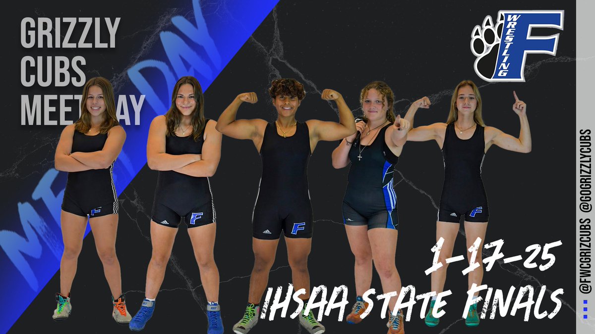 Franklin Athletics (@gogrizzlycubs) on Twitter photo State Finals Time!
Good luck to our <a href="/FWCGrizCubs/">FranklinWrestling</a> Fabulous 5 as they head to the IHSAA State Finals today at the Corteva Coliseum at the State Fairgrounds. Action begins at 10am. Let's go ladies!!! State Finals Time!
Good luck to our <a href="/FWCGrizCubs/">FranklinWrestling</a> Fabulous 5 as they head to the IHSAA State Finals today at the Corteva Coliseum at the State Fairgrounds. Action begins at 10am. Let's go ladies!!!