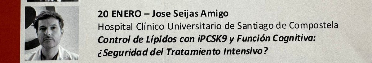 Lunes 20 de enero a las 8.15am Sesión CardioCHUS.
Aula 1 , Planta 0.