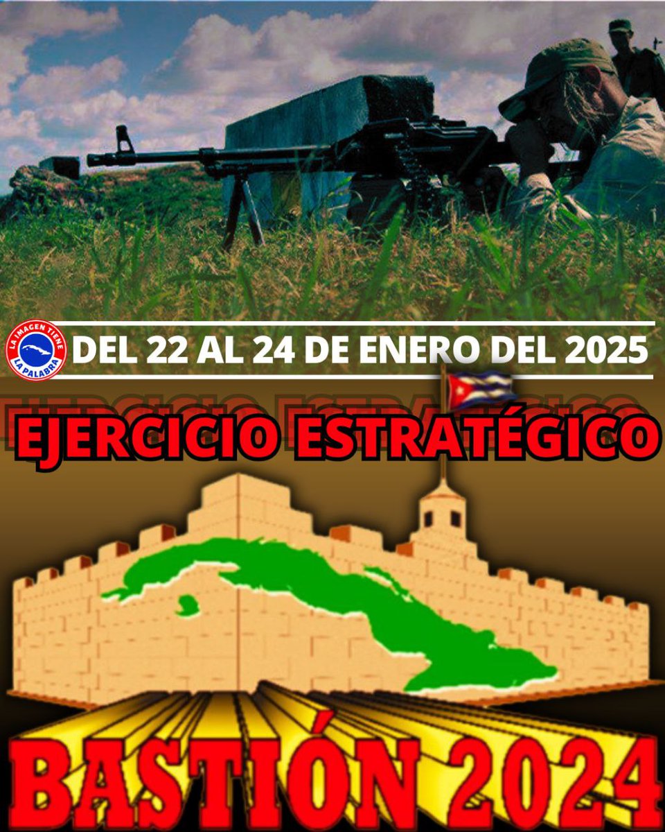 EddyGrimon's tweet photo. La defensa de la patria siempre será lo más importante.
Ejercicio Estratégico #Bastión2024 del 22 al 24 de enero.
#AmigosDeFidel https://t.co/XHOJWfXu5q