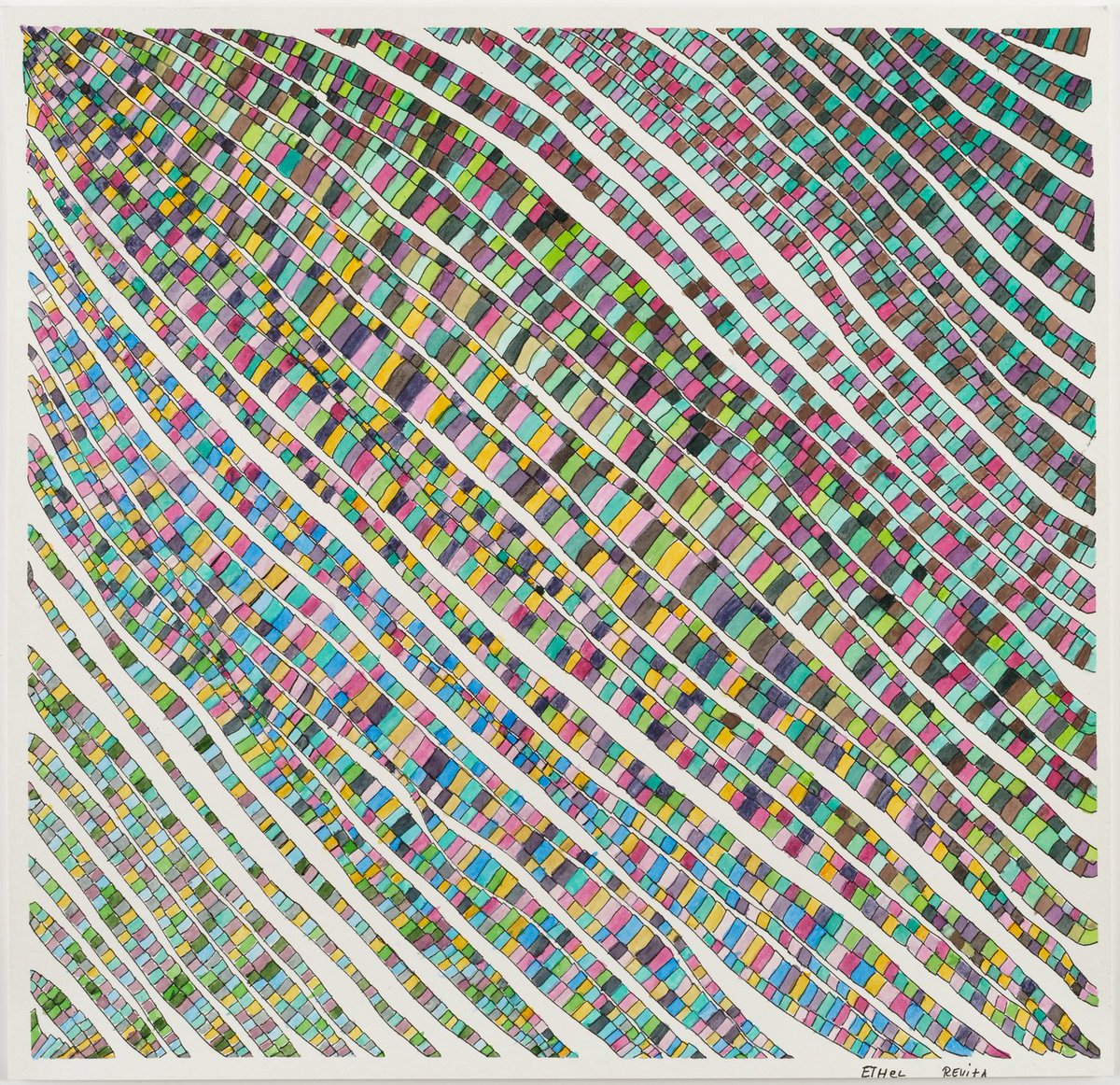 RawVisionMag's tweet photo. Discover Ethereal Material, Ethel Revita’s first solo exhibition at Creativity Explored, San Francisco, Jan 23–Mar 29, 2025. A vibrant exploration of colour, texture, and pattern! #CreativityExplored #EthelRevita https://t.co/3AydjPk9tc