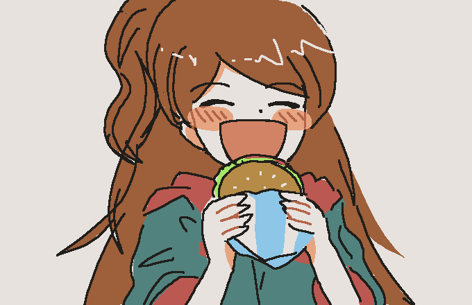 「」|⌒ ⌢のイラスト