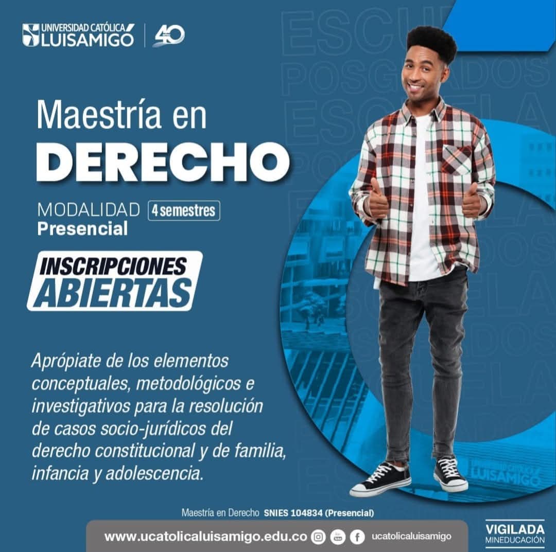 danygomez7's tweet photo. ¡Potencia tu carrera con nuestra Maestría en Derecho y la Especialización en Derecho Penal y Criminología! 📚

 ¡Inscríbete ahora y destaca en el ámbito legal! ⚖️

maestria.derecho@amigo.edu.co
esp.derechopenal@amigo.edu.co https://t.co/FGoPJkmE6i