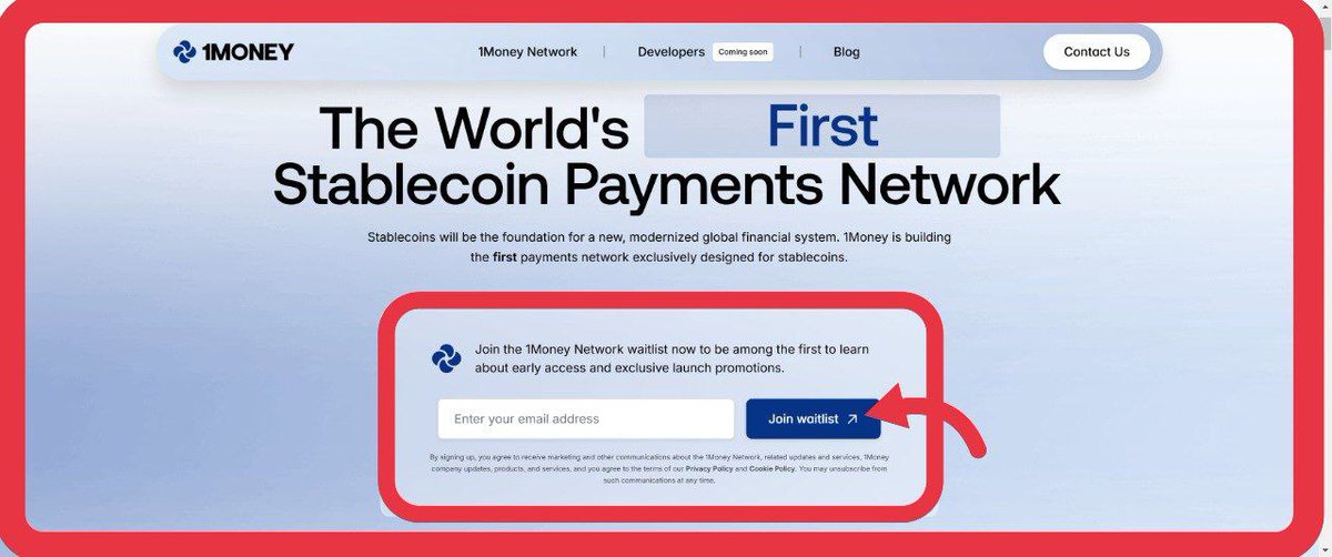 Okpara081's tweet photo. Join @1MoneyNetwork Waitlist.
-Cost $0.
-Raised $20M.
What's @1MoneyNetwork ?.
#1Money Network is a Layer 1 blockchain purpose-built for stablecoin payments.
-Visit https://t.co/dKdknyogZQ
-Enter your mail & click on join waitlist.
"We plan to launch the 1Money Network by the end of Q2 2025".
Retweet for others.
