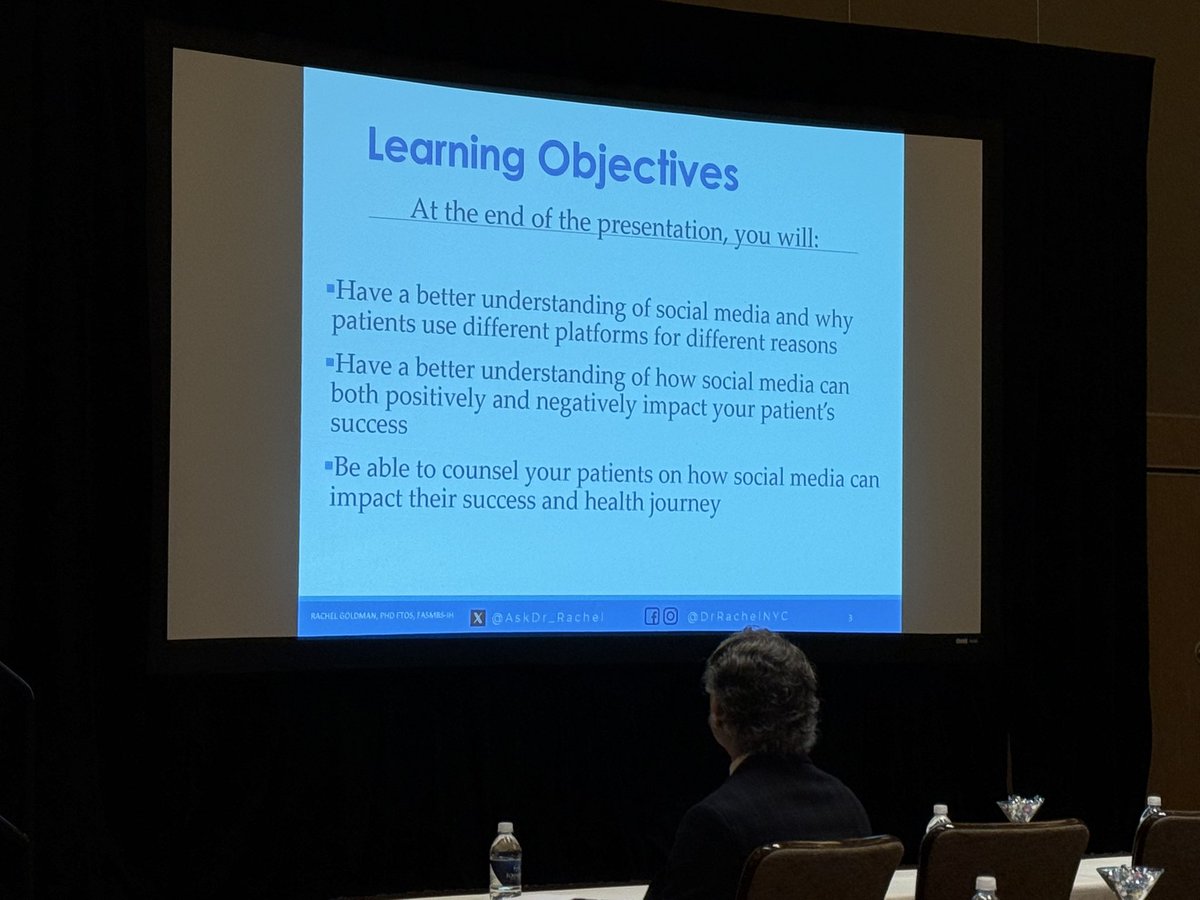 Neil Floch MD (@neilflochmd) on Twitter photo Dr. Rachel Goldmann speaks about clinicians using social media and the importance of educating the public about medical evidence to reduce misinformation <a href="/AskDr_Rachel/">Dr. Rachel</a> at the #asmbsct25 Dr. Rachel Goldmann speaks about clinicians using social media and the importance of educating the public about medical evidence to reduce misinformation <a href="/AskDr_Rachel/">Dr. Rachel</a> at the #asmbsct25
