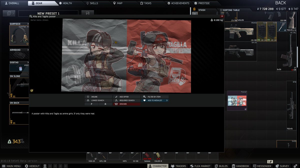 Her: So what do you bring to the table?
Me:

#EscapefromTarkov