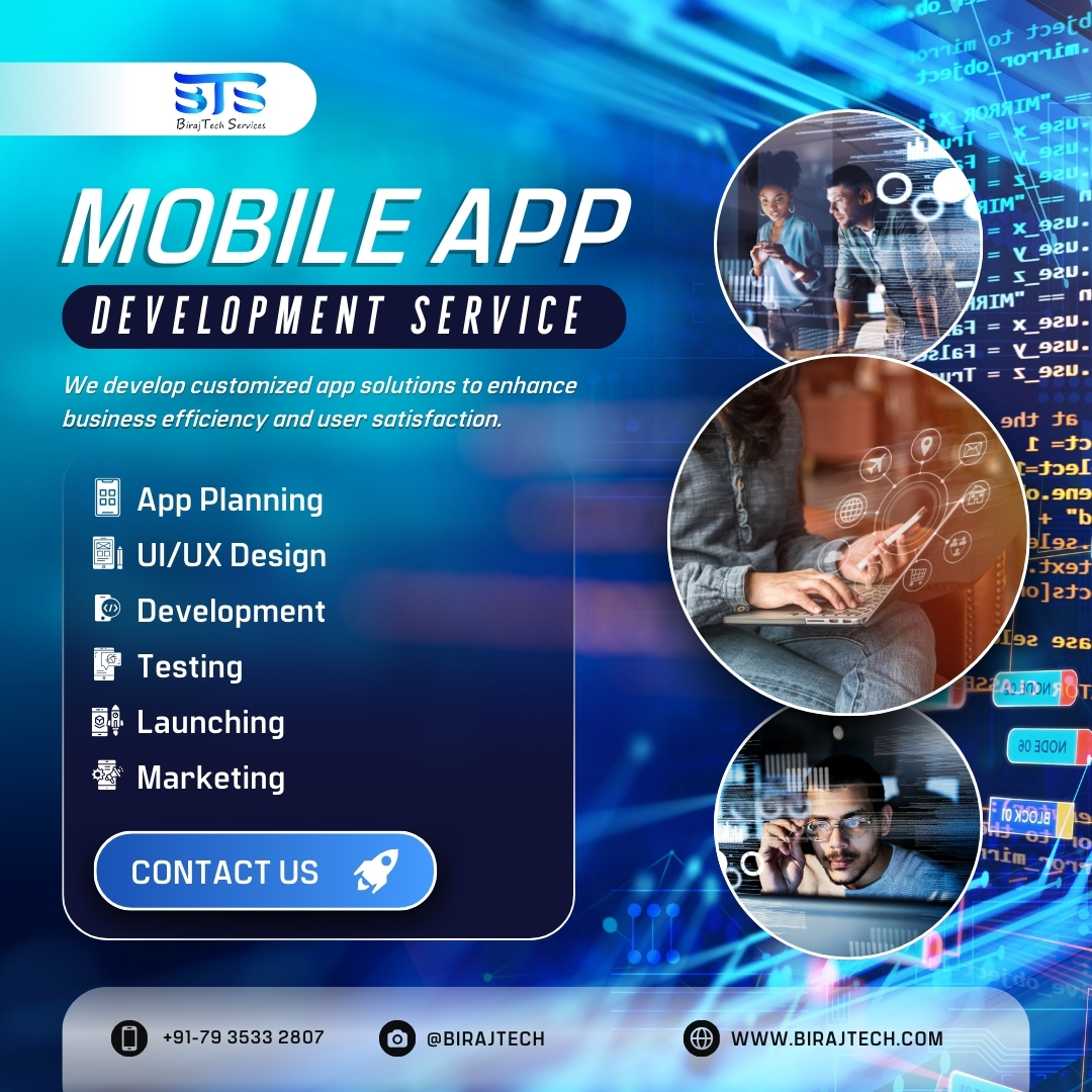 birajtech's tweet image. Looking to bring your app idea to life? Whether you&apos;re a startup or an established business, we specialize in crafting user-friendly, innovative, and scalable mobile apps tailored to your needs.

#birajtech #mobiledevelopment #appdevelopment #AppDesign #crossplatformdevelopment