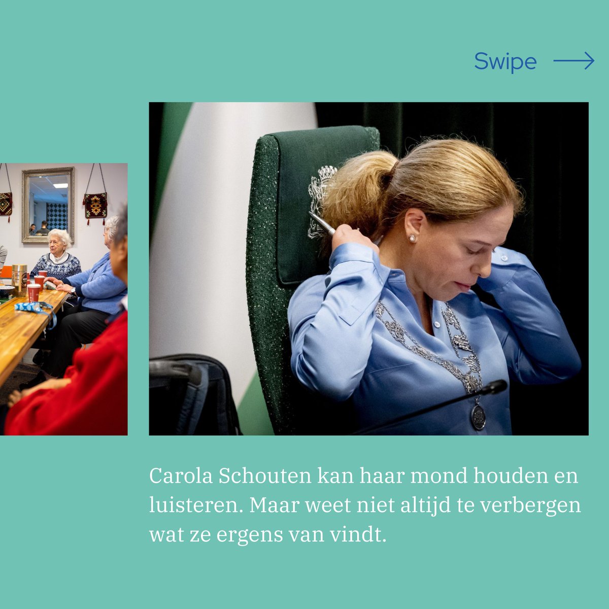 refdag's tweet photo. Collega @Anne_Vader volgde @carolaschouten de eerste honderd dagen als burgemeester in Rotterdam. Hoe doet Schouten het? 👉🏻 Lees: https://t.co/aYMvmvkp80 https://t.co/fkkvyrYG2k