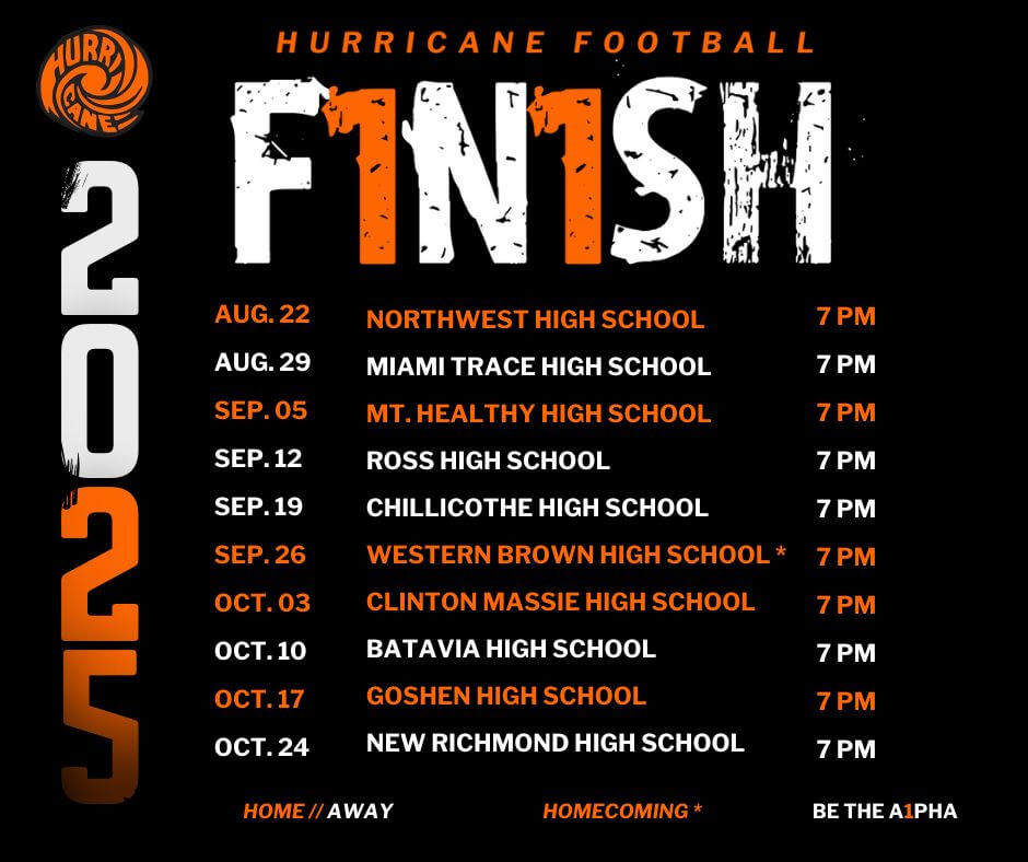 WHSCaneFB's tweet image. Its Friday so why not have the 2025 Schedule release today!!! Who else is excited for 2025 Season!!! See you all at Alumni August 22nd. Let's pack the house.
#F1N1SH
#BeTheA1pha
