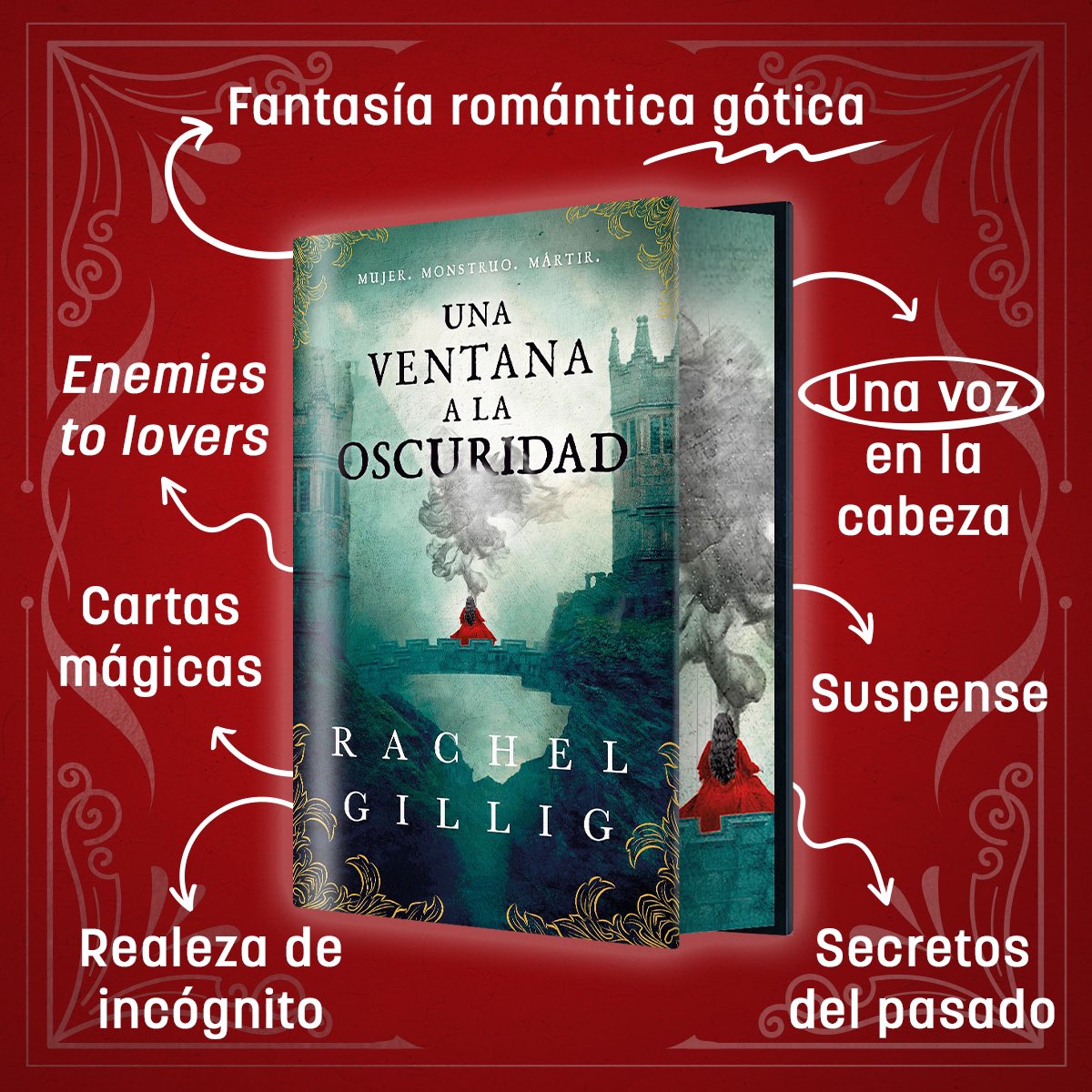 UniversoDSilvia's tweet photo. ⚠️ATENCIÓN⚠️

En abril @EdHidra publicará “Una ventana a la oscuridad” de Rachel Gillig.

Una doncella deberá encontrar unas poderosas cartas mágicas para salvar su reino mientras lidia con una monstruosa voz en su  cabeza, pero esa no es la única amenaza que hay al acecho. https://t.co/4rsSpFcQ8d