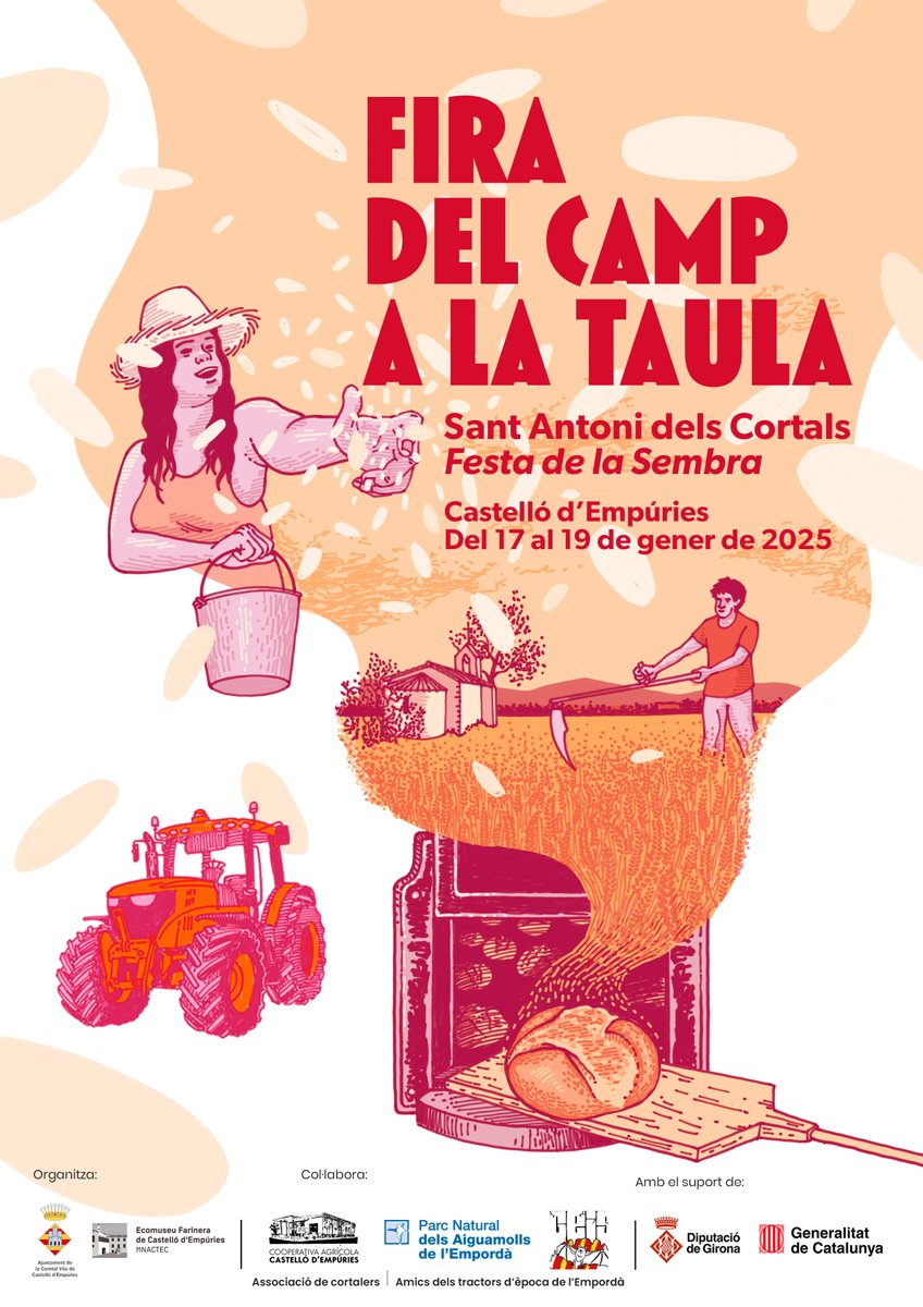 🚜 Viu la Fira del Camp a la Taula! Un cap de setmana ple d’activitats familiars.

📅 17-19 de gener
📍 Castelló d'Empúries

🔗 Descobreix-ho tot aquí: menutsgirona.cat/ca/agenda/fira…

#firadelcampalataula #castellodempuries #emporda <a href="/Castello_Emp/">Aj Castelló d’Empúries</a>