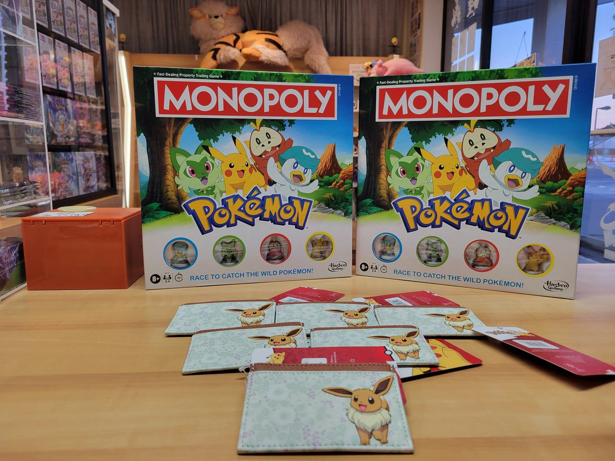 ⚡️ New Pokémon Products in store!

- Pokémon Monopoly 
- Eevee Wallets!

#Pokémon #eevee #Monopoly #pokenerds