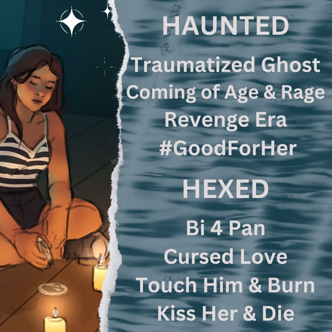 JennLeeWriting's tweet photo. The literary feel &amp; longing angst of
DON'T LET THE FOREST IN 
x SHE IS A HAUNTING

Simone is Haunted &amp; Hexed
But desperate to hold on to Cousin Nina's increasingly malevolent spirit &amp; the bi boy she’s cursed to kill

THE TRUTH OF FEAR
Speculative Feminist Horror #YA #H #Q #P2Ppit https://t.co/9luOxfFRWl