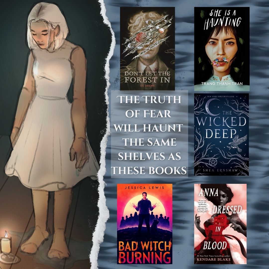 JennLeeWriting's tweet photo. The literary feel &amp; longing angst of
DON'T LET THE FOREST IN 
x SHE IS A HAUNTING

Simone is Haunted &amp; Hexed
But desperate to hold on to Cousin Nina's increasingly malevolent spirit &amp; the bi boy she’s cursed to kill

THE TRUTH OF FEAR
Speculative Feminist Horror #YA #H #Q #P2Ppit https://t.co/9luOxfFRWl