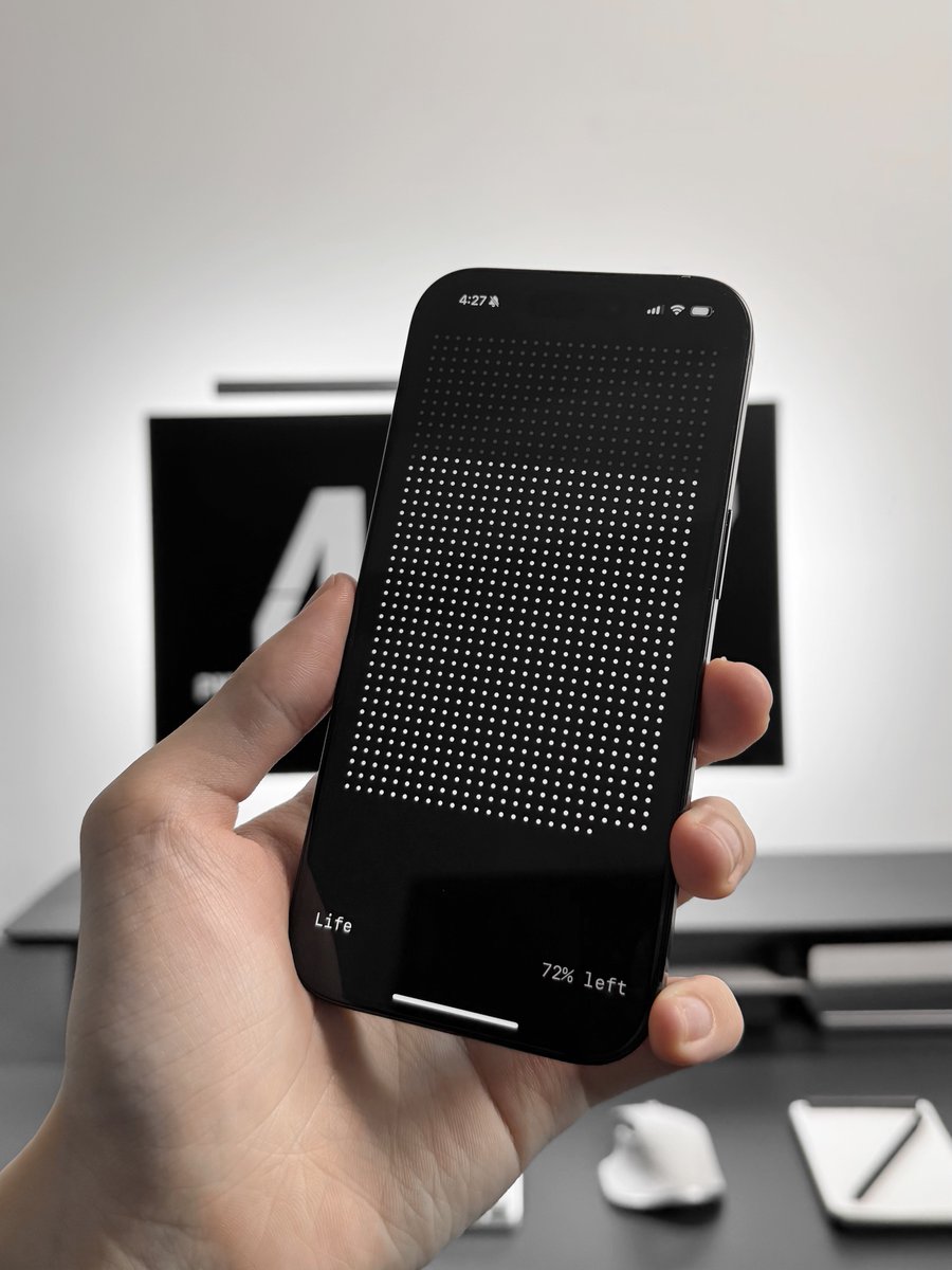 heyeaslo's tweet image. Turned 23 today.

Visualizing our life in dots reminds me that our time here is short.

Stop waiting. Start chasing those dreams.