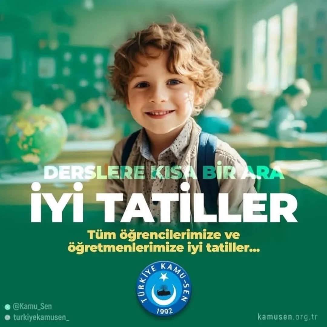 ozkan_ulupinar's tweet photo. 2024-2025 eğitim öğretim yılının ilk yarısını tamamladığımız bugün, evlatlarımızın karne heyecanını yürekten paylaşıyor; öğrencilerimiz,  öğretmenlerimiz, eğitim çalışanlarımız ve ailelerimize huzurlu ve keyifli bir tatil diliyoruz. https://t.co/NirxGOj4qq