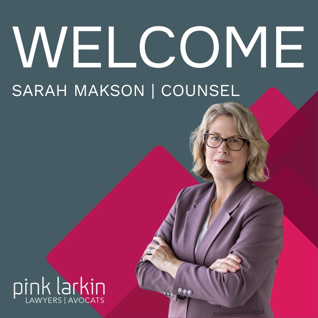 Excited to welcome Sarah Makson, CIP, to Pink Larkin! With a background in law &amp; insurance, she brings unique insights to construction litigation, insurance coverage, &amp; tort liability. Welcome back to the east coast, Sarah! 👏 Meet Sarah: bit.ly/3WhYo7B
#litigationlawyer