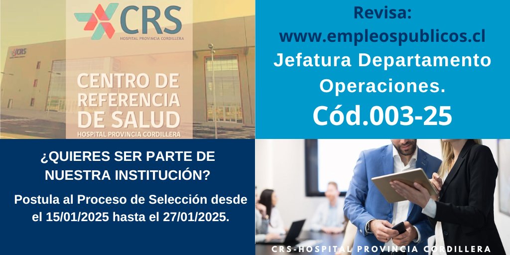 CRS Hospital Provincia Cordillera tweet media