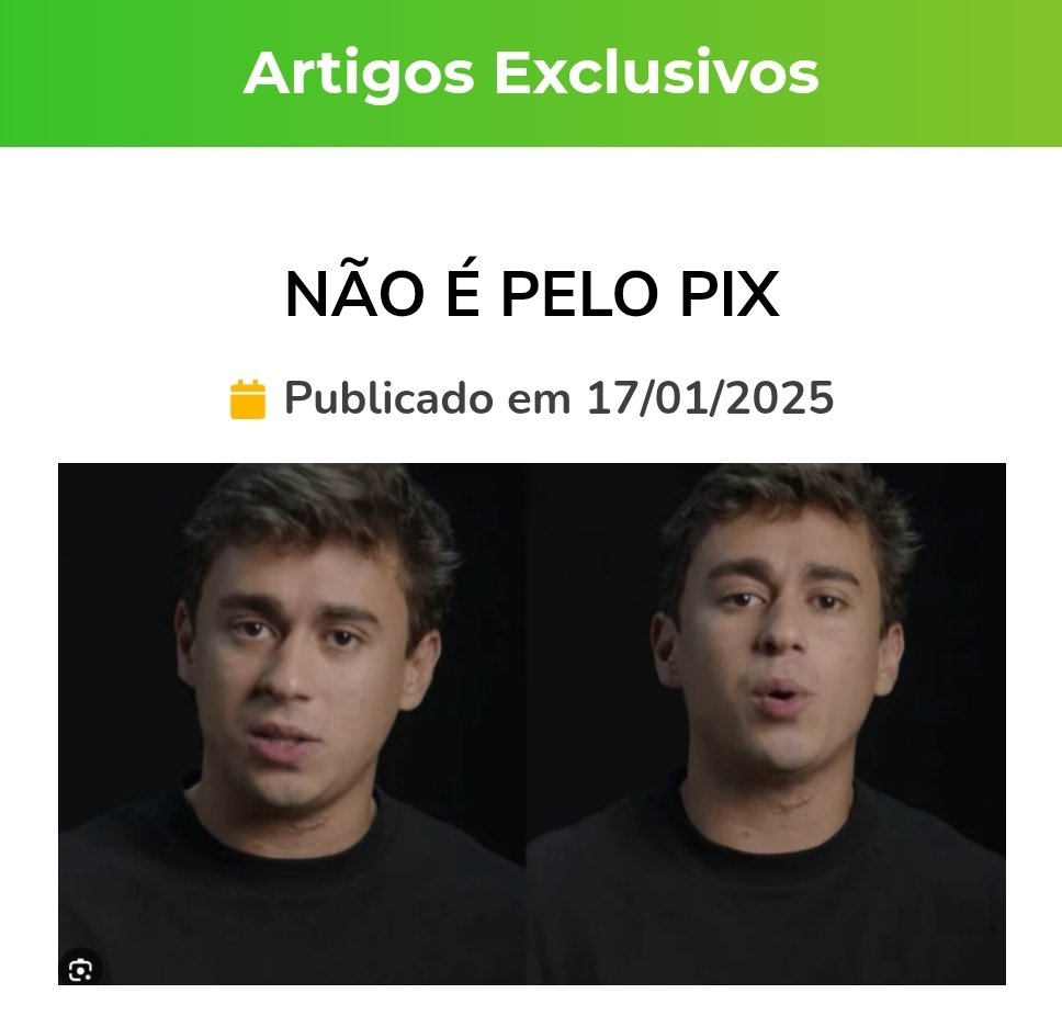É um erro crasso da esquerda subestimar o deputado, cujo vídeo sobre o PIX bateu todos os recordes mundiais de visualizações no Instagram com mais de 300 milhões de views. É miopia social ou alienação dos senhores da política não admitirem que o engajando de gente de todos os