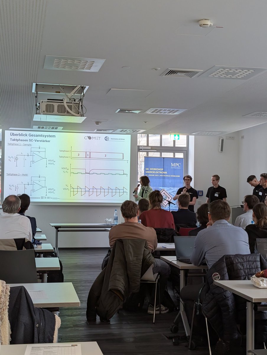 Great to present our work at the 68th MPC Workshop in Düsseldorf! #Mikroelektronik #Leistungselektronik <a href="/ElectronicsDrv/">E&D @ElectronicsAndDrives@mastodon.social</a>