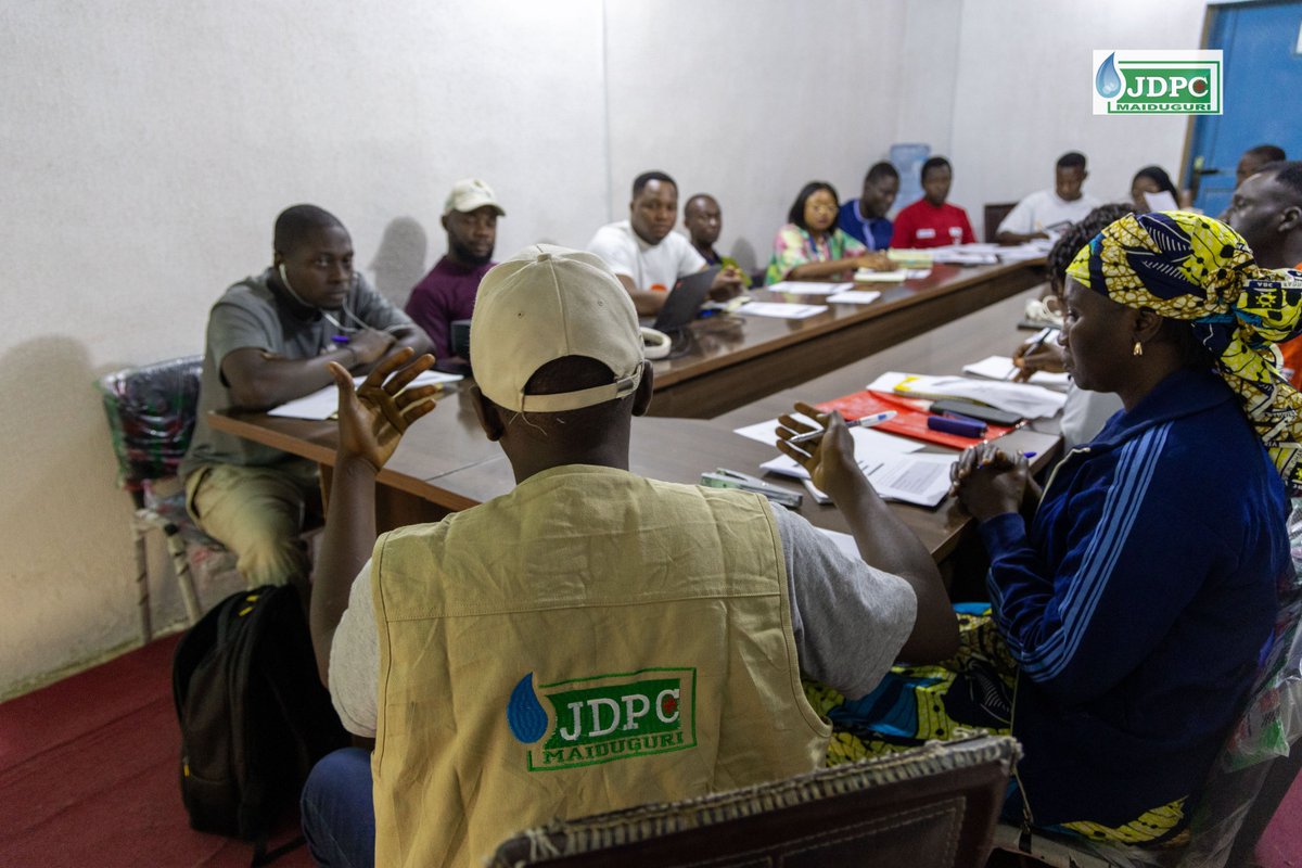JdpcMaiduguri's tweet image. It was a pleasure to host the GBV-AOR coordination meeting at our field office in Mubi, Adamawa State.

The meeting brought together stakeholders committed to addressing Gender-Based Violence (GBV) issues in Hong and Michika LGAs of Adamawa state.

#EndGBV 
#JDPCMaiduguri