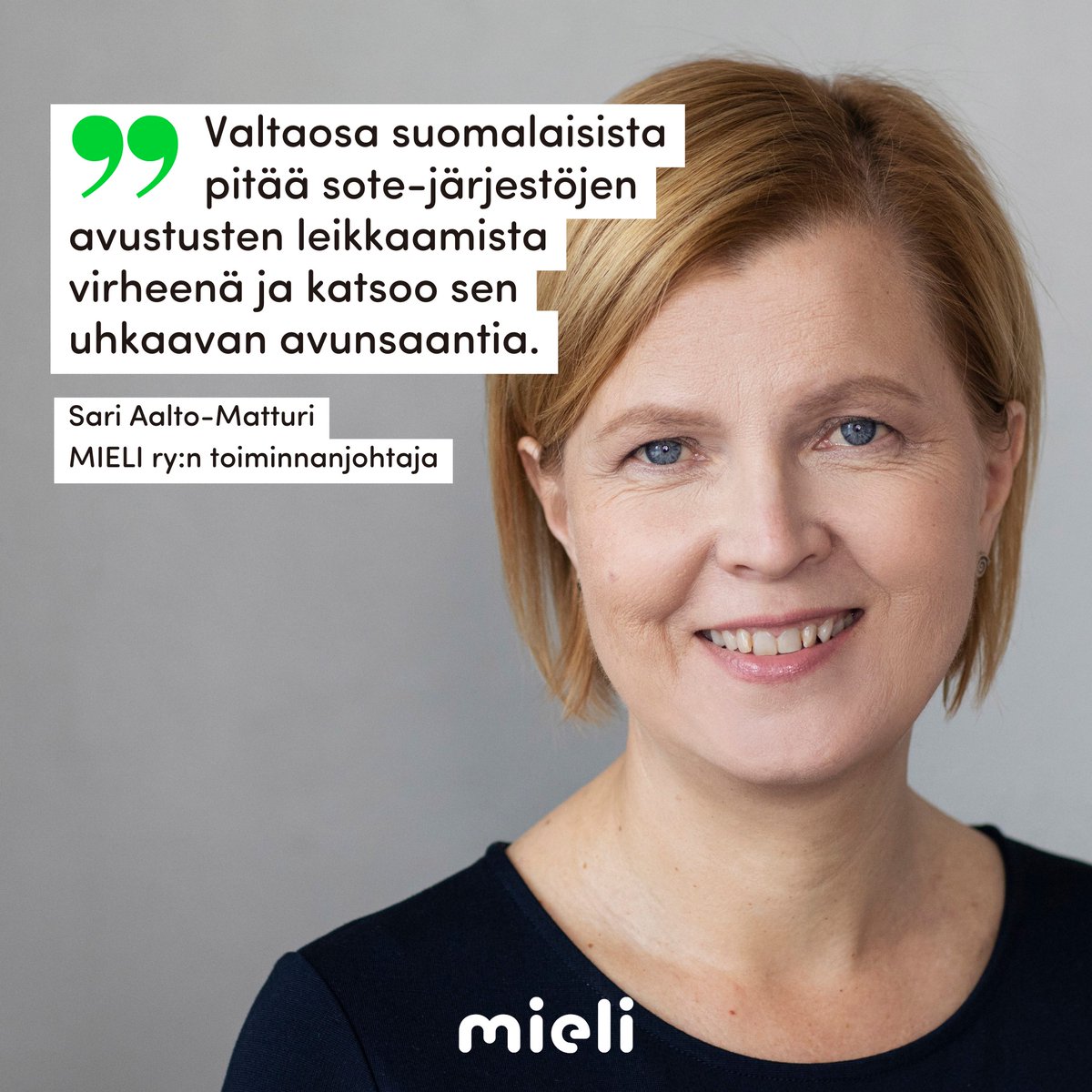 Tuore E2 Tutkimuksen kysely kertoo, että suomalaiset tuntevat kansalaisjärjestöt ja ymmärtävät niiden arvon, kirjoittaa @saaltomatturi. 

💬 "Kansalaisyhteiskunnan murentaminen on prosessi, jossa on hyvin vaikeaa tehdä myöhemmin korjausliikkeitä."

🔗 mieli.fi/blogit/kansala…