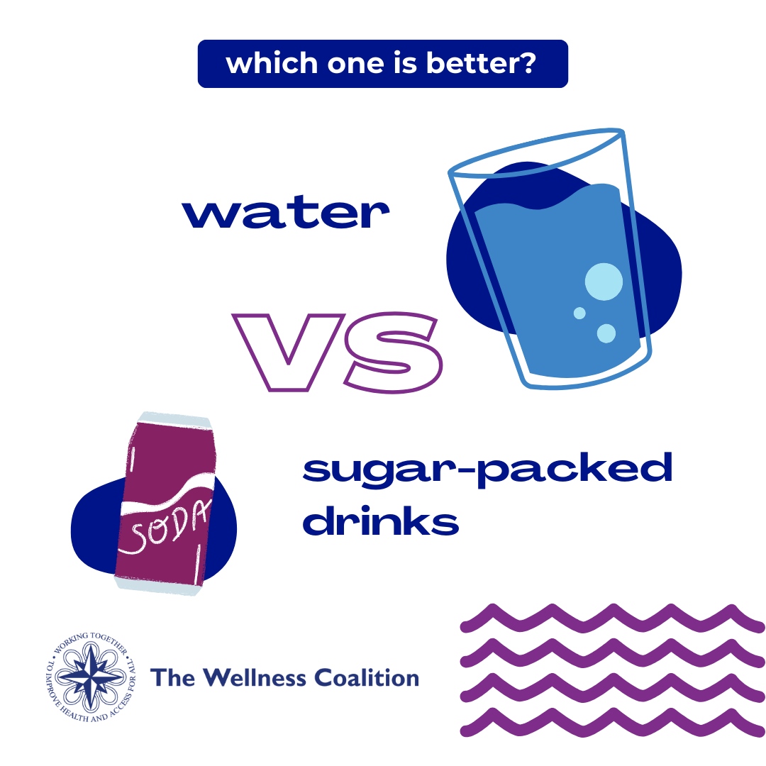 WellnessAlabama's tweet photo. Sugar-packed drinks might seem sweet, but they’re not so kind to your health. Here’s why it’s time to rethink your drink and start drinking more water: https://t.co/sy6LxtLwft #RethinkYourDrink https://t.co/UwL22pV1O0