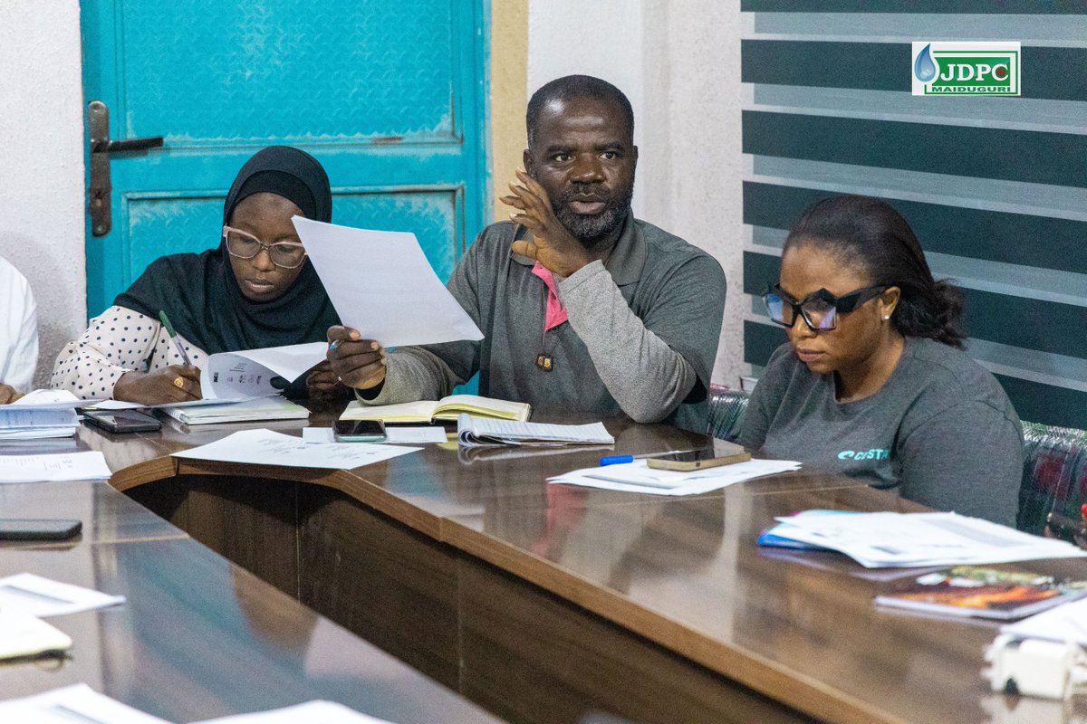 JdpcMaiduguri's tweet image. It was a pleasure to host the GBV-AOR coordination meeting at our field office in Mubi, Adamawa State.

The meeting brought together stakeholders committed to addressing Gender-Based Violence (GBV) issues in Hong and Michika LGAs of Adamawa state.

#EndGBV 
#JDPCMaiduguri