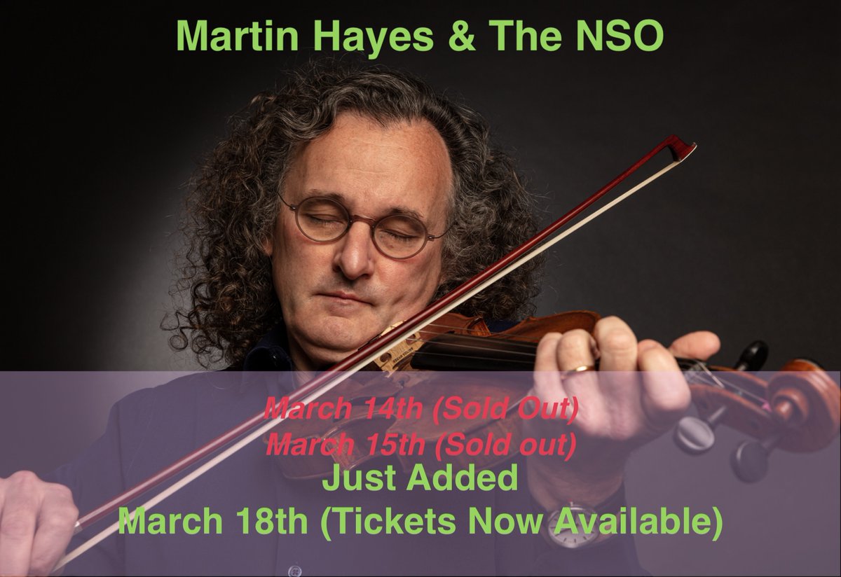 A third show has been added with The National Symphony Orchestra on March 18th. 
Tickets nch.ie/all-events-lis…