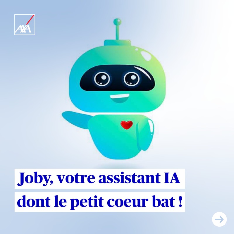 AXAJobs_fr's tweet photo. 🔎En recherche d’une nouvelle opportunité ? AXA simplifie vos démarches avec Joby, notre chatbot #IA générative.
💡Des infos instantanées, une expérience facile et fluide !
Découvrez ses nouvelles fonctionnalités sur notre site carrière ➡️https://t.co/vVe8oUCaBg
#AXARecrute