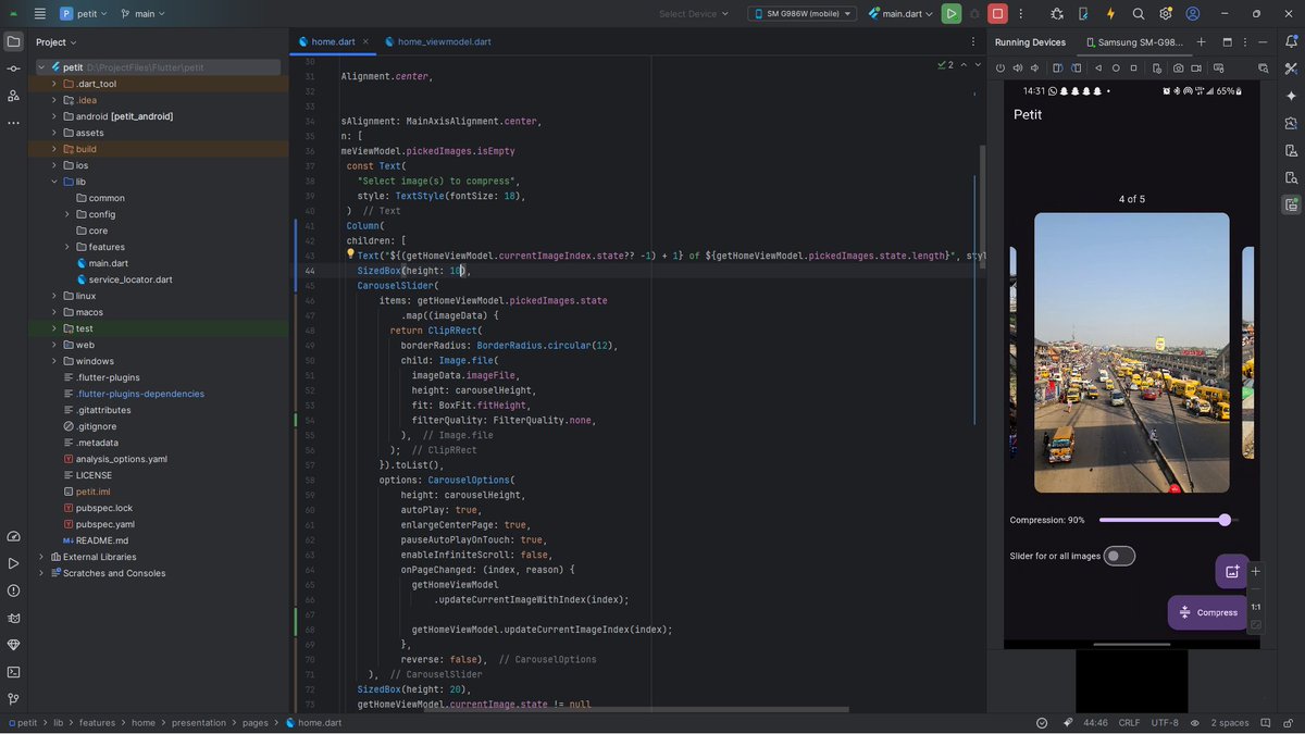 FemiOkedeyi's tweet image. Day 90 of 100
Today I added a couple UI changes. The major one was that I added an index counter on top the image.
#flutter #100DaysOfCode #100DaysOfFlutter