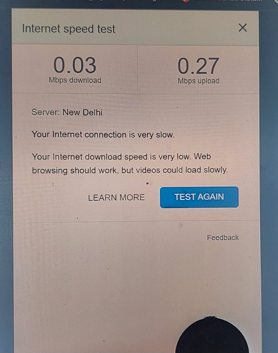 csc_info's tweet photo. @JioCare जियो एयर फाइबर के नाम पर लूट है स्क्रीनशॉट में आप स्पीड देख सकते हैं jio केयर व टेक्नीशियन को कॉल करो तो बोलते हैं जहां कंप्लेंट करनी हो कर दो इससे ज्यादा नहीं आ पाएगी जो करना है कर लो कोई कस्टमर सपोर्ट नहीं स्पीड क्या नाम पर जीरो https://t.co/pjviwfaIpx