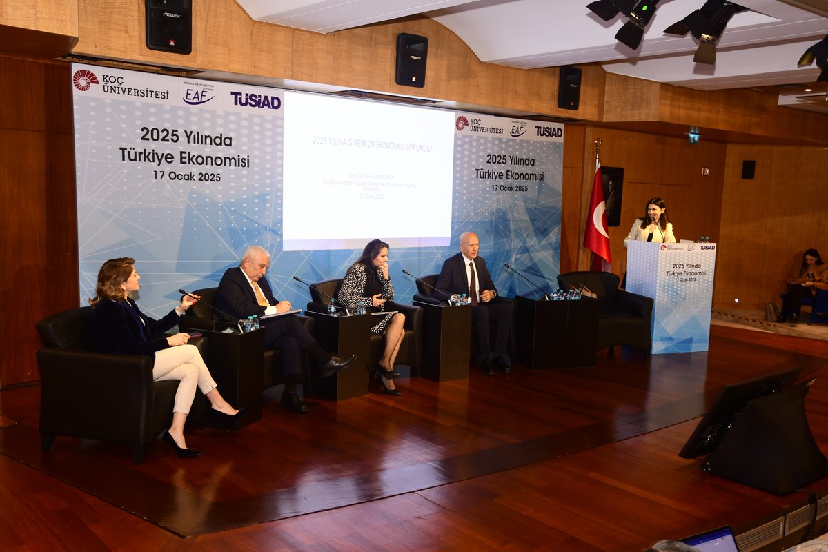 Koç Üniversitesi ve TÜSİAD ortaklığı ile oluşturulan Ekonomik Araştırma Forumu (EAF) tarafından her yıl düzenlenen “Türkiye Ekonomisi” konferansını bugün gerçekleştirdik. Alanında uzman konuşmacılarımızla birlikte Türkiye ekonomisinde geçtiğimiz yılı inceledik ve önümüzdeki yıla
