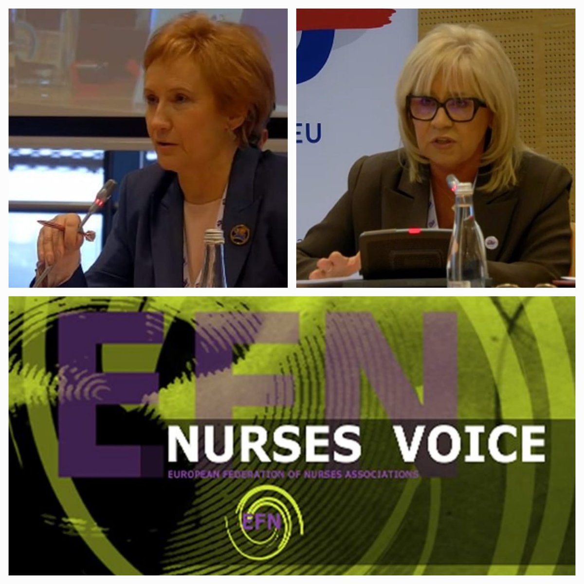 EFNBrussels's tweet photo. Safe Staffing Levels improve retention and quality of care, as emphasised by Dr Grazyna Wojcik. Thanks to the expertise of the #EFN Members, EFN will develop a Policy Brief with key recommendations on #SafeStaffingLevels! #NursingAction #WHOEurope #EuropeanCommission https://t.co/8kFme1Z1EN