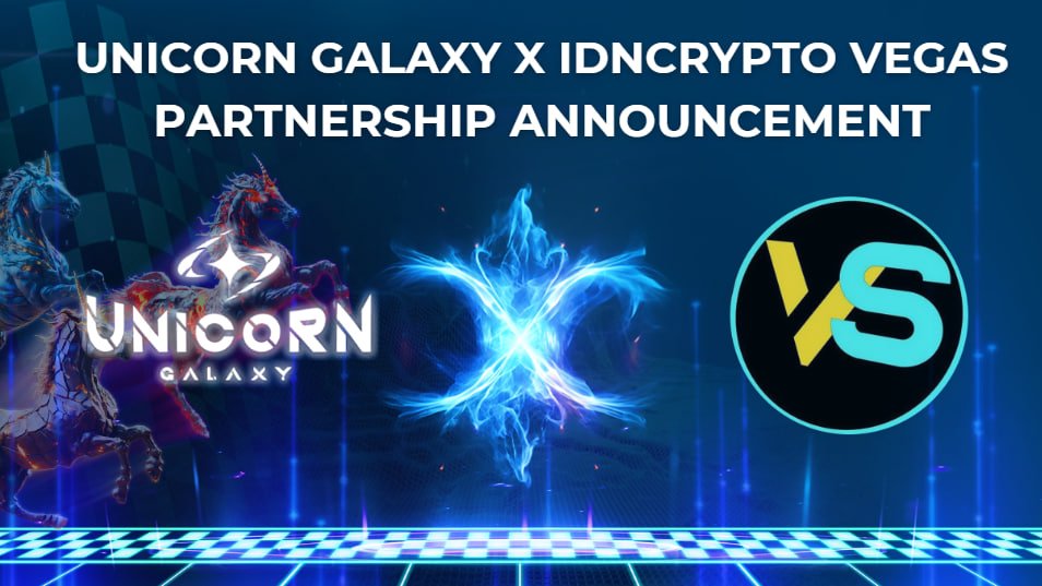 🤝 Unicorn Galaxy x IDNcrypto Vegas 🤝

🎉 We’re hyped to have @IDNcryptoVegas join us on our journey to 1,000,000 users.

👉 About IDNcrypto Vegas 

IDNcrypto Vegas – your hub for crypto trends, projects, and opportunities. Join and stay ahead!

#PlayToAirDrop #Partnership