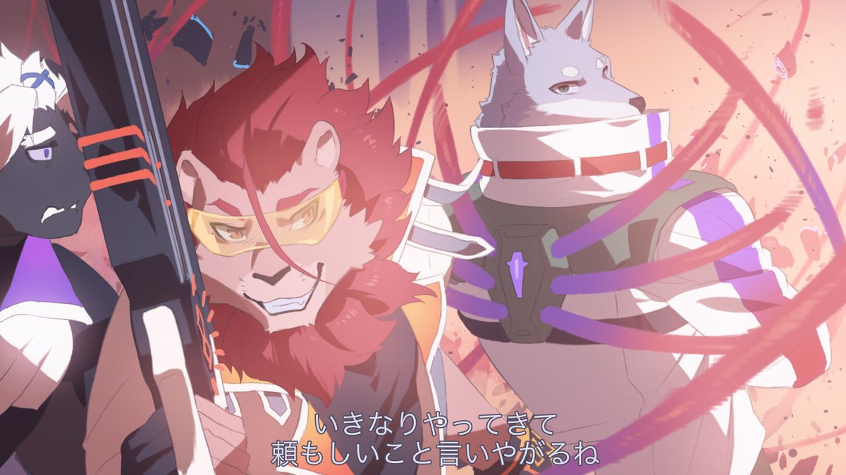 「第7話「無限の銃弾!レオニズハンマー!」シシガミの持つレオニズハンマーは無限の弾」|KoIのイラスト