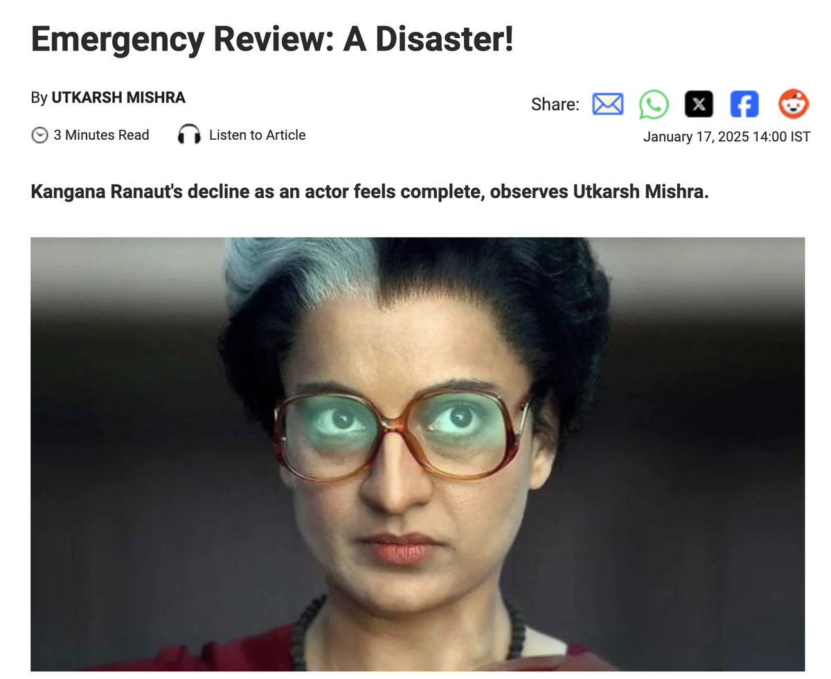 kapiljatwa123's tweet photo. Emergency Movie Review 😅
⭐ Propoganda ⭐ Disaster
Emergency is Emergency
Imposed an emergency on theaters
#KanganaRanaut 🤡
#Emergencymovie
#EmergencyReview
#Full_Video #TheTraitors https://t.co/3ctmlG8XgU
