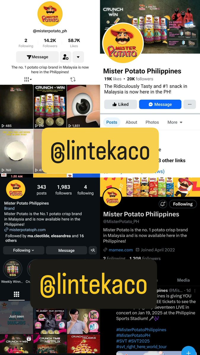 lintekaco's tweet photo. @MisterPotato_PH 7 diamonds
💎💎💎💎💎💎💎
#MisterPotatoPhilippines #MisterPotatoPH
#SVT #SVT2025 #svt_right_here_world_tour

Thank you for the giveaway! Manifesting to win 🤞🤞✨️✨️ juseyooo~ https://t.co/1ueVTIrVWR