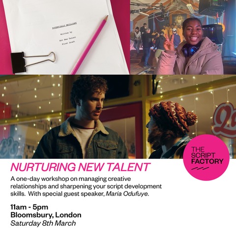 Very looking forward to joining the <a href="/ScriptFactoryUK/">The Script Factory</a> Nurturing New Talent course as a guest speaker! Hope to see some of you there :)