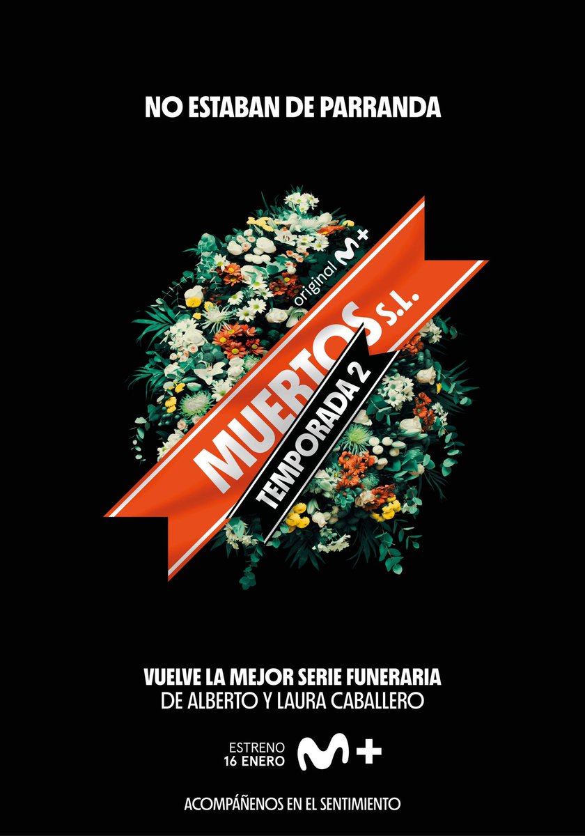 Acompañadnos en el sentimiento.
Los dos primeros capítulos de “Muertos S.L” ya disponibles en <a href="/MovistarPlus/">Movistar Plus+</a> 
<a href="/LauraCaballero_/">Laura Caballero</a> <a href="/alber_caballero/">Alberto Caballero</a> <a href="/Contubernio_/">Contubernio SL</a> 
<a href="/A6Cinema/">A6 Cinema</a>