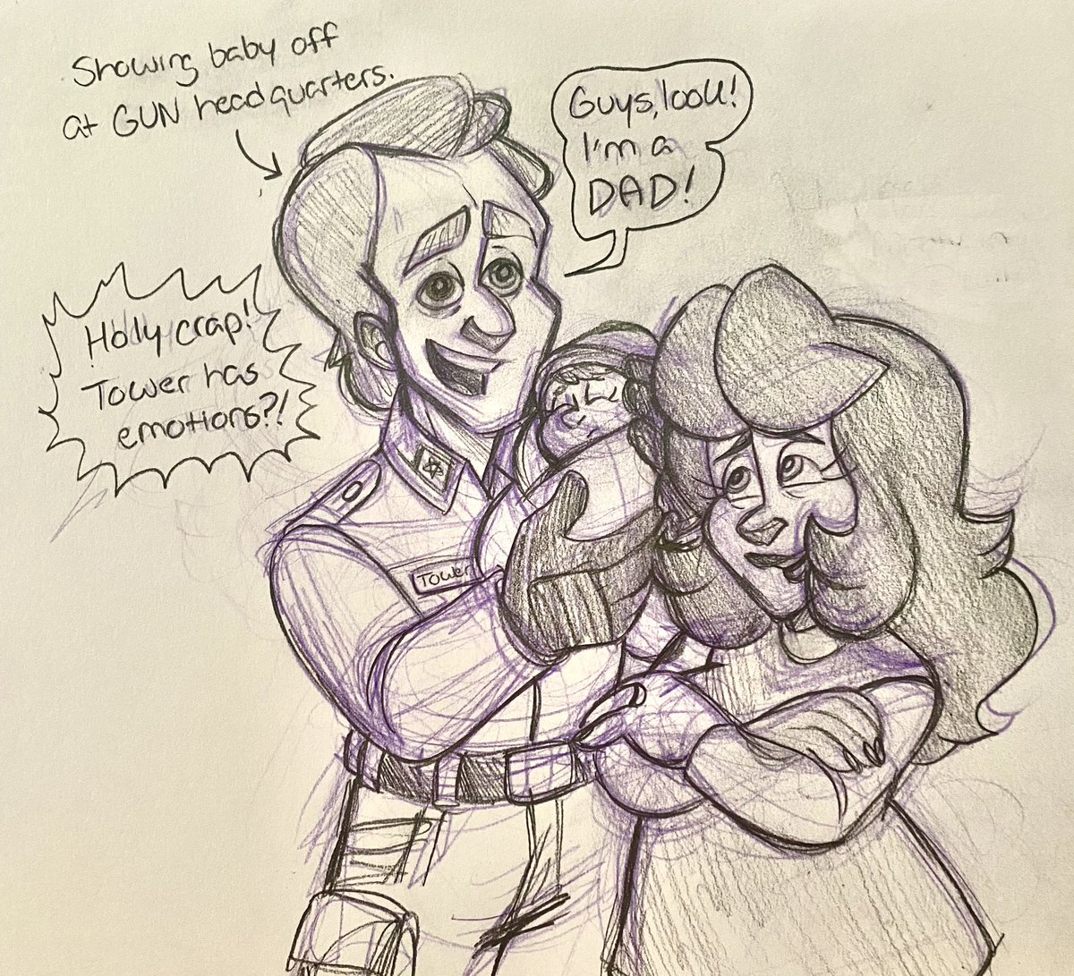 Jewelinhistory1's tweet photo. From the very little we know about him, I bet Abe absolutely adores his wife and kid(s) ❤️❤️
Their oldest was born exactly 20 years after the ARK tragedy. 😢
#SonicxShadowGeneration #DarkBeginnings #abrahamtower https://t.co/8mCSt5fOSc
