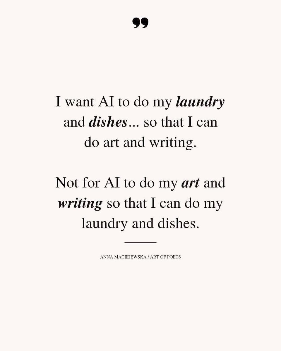 jimsamuel's tweet photo. #AI #Art #Creativity #artificial_intelligence  #artificialintelligence
What if AI (+ #robots) did laundry, dishes, art and writing... and more? https://t.co/aoPg5tIcmW