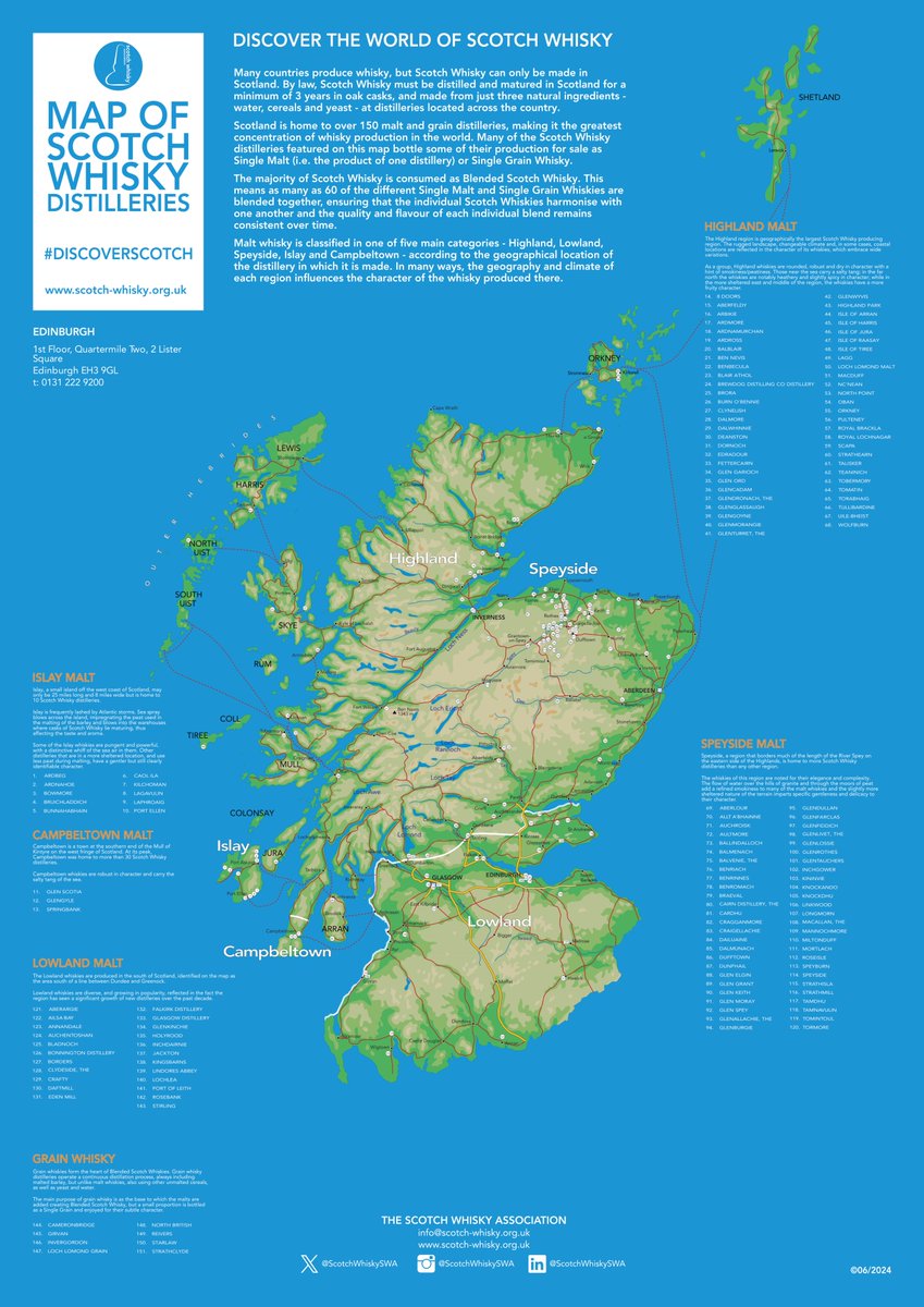 ScotchWhiskySWA's tweet photo. Already planning out your annual leave? 🗺️ 🤔 Take a look at our Tours, Trails & Tourism page to find out which #ScotchWhisky distilleries you should visit to discover the environment and meet the people that have done so much to shape our iconic product 🥃 
👉 https://t.co/uusRjQwP5g
